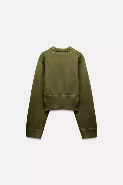 Lily | Grüner Pullover