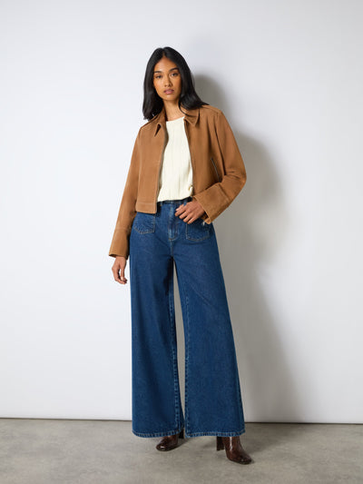Tan Suede Jacke