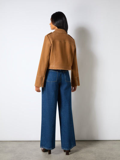 Tan Suede Jacke