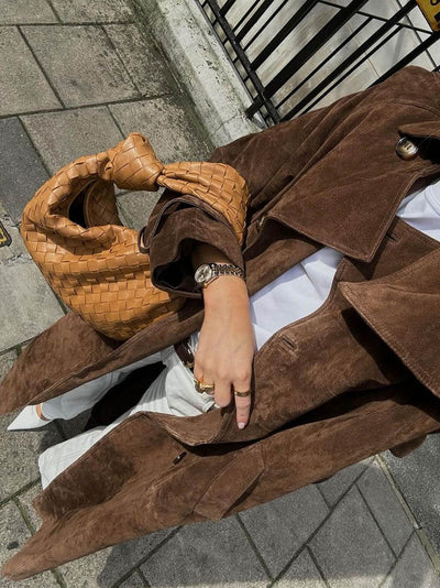 Jutta - Wildleder Trenchcoat