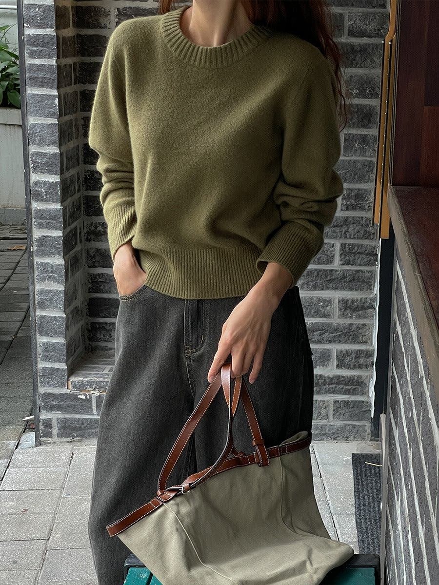 Lily | Grüner Pullover