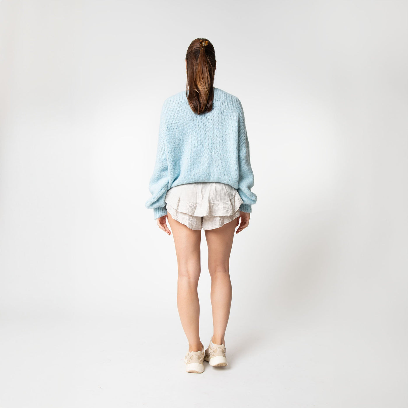 Oversized Cardigan mit Schleifen