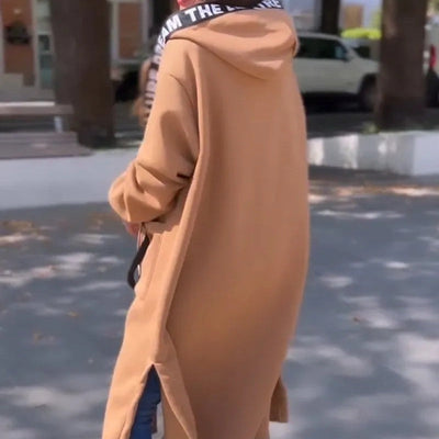 Langes Sweatshirt mit Kapuze